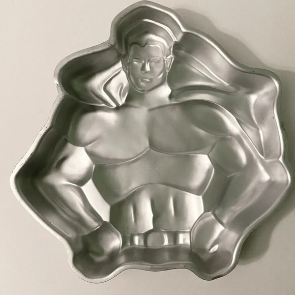 Vintage 1977 Wilton Superman Cake Pan 502 1212 Baking  Pan DC Comics - Picture 2 of 16